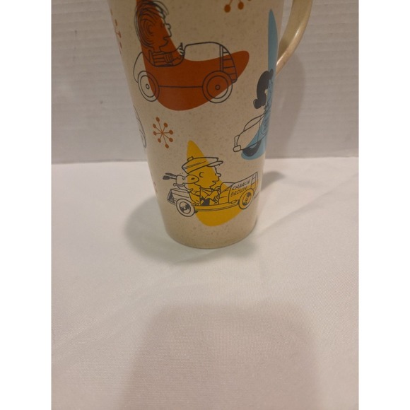 Vintage HALLMARK PEANUTS Charlie Brown Happiness is a Full Tank Coffee Mug 7"EUC - Picture 7 of 13